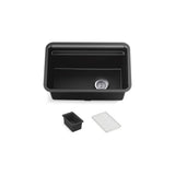 Kohler - Cairn 27-1/2'' undermount single-bowl utility sink - Matte Graphite