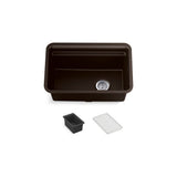 Kohler - Cairn 27-1/2'' undermount single-bowl utility sink - Matte Brown