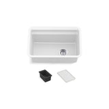 Kohler - Cairn 27-1/2'' undermount single-bowl utility sink - Matte White