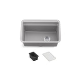 Kohler - Cairn 27-1/2'' undermount single-bowl utility sink - Matte Grey
