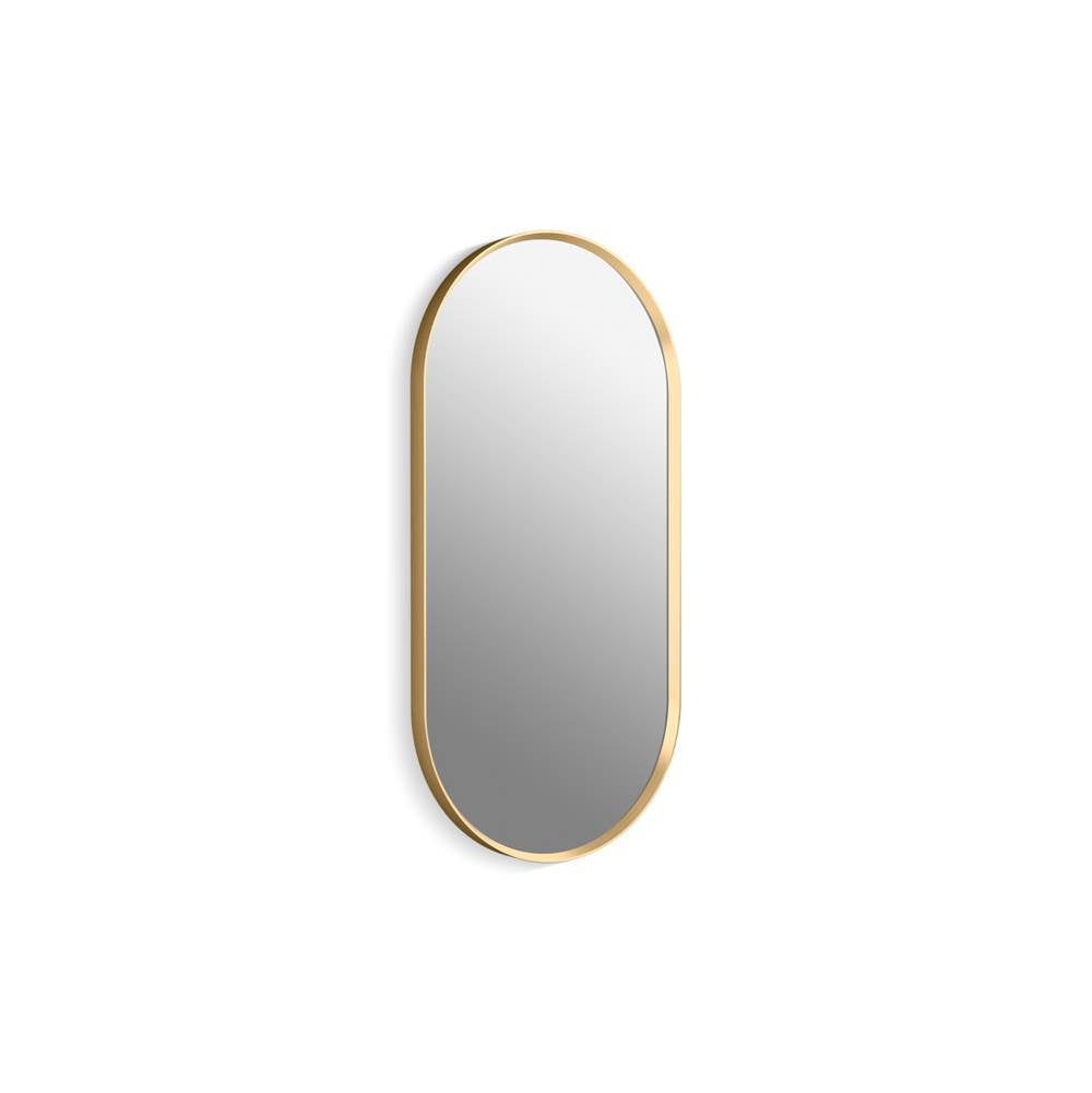 Kohler - Essential 18'' x 36'' capsule framed mirror - Moderne Brushed Gold