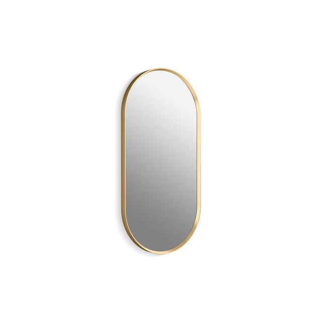Kohler - Essential 18'' x 36'' capsule framed mirror - Moderne Brushed Gold