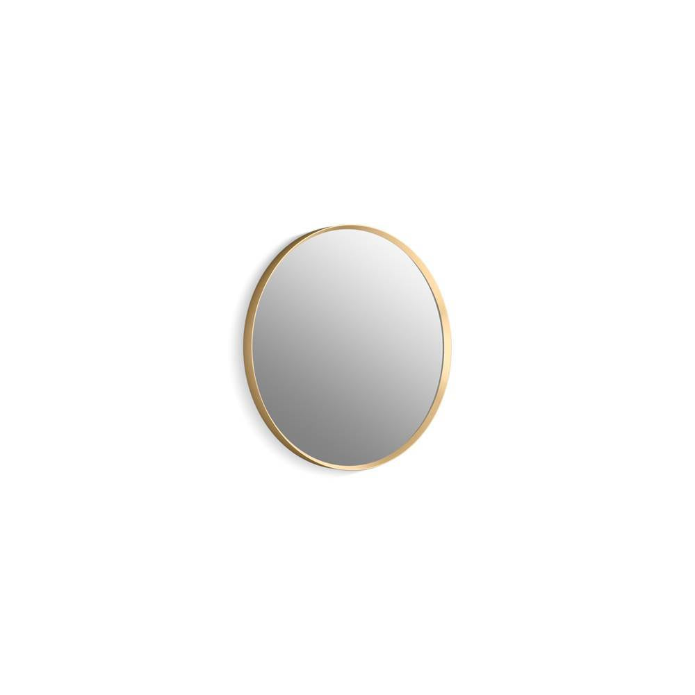 Kohler - Essential 22'' round framed mirror - Moderne Brushed Gold