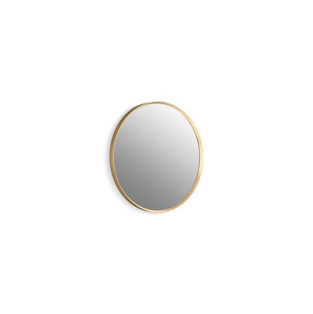 Kohler - Essential 22'' round framed mirror - Moderne Brushed Gold
