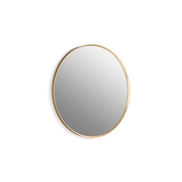 Kohler - Essential 32'' round framed mirror - Moderne Brushed Gold