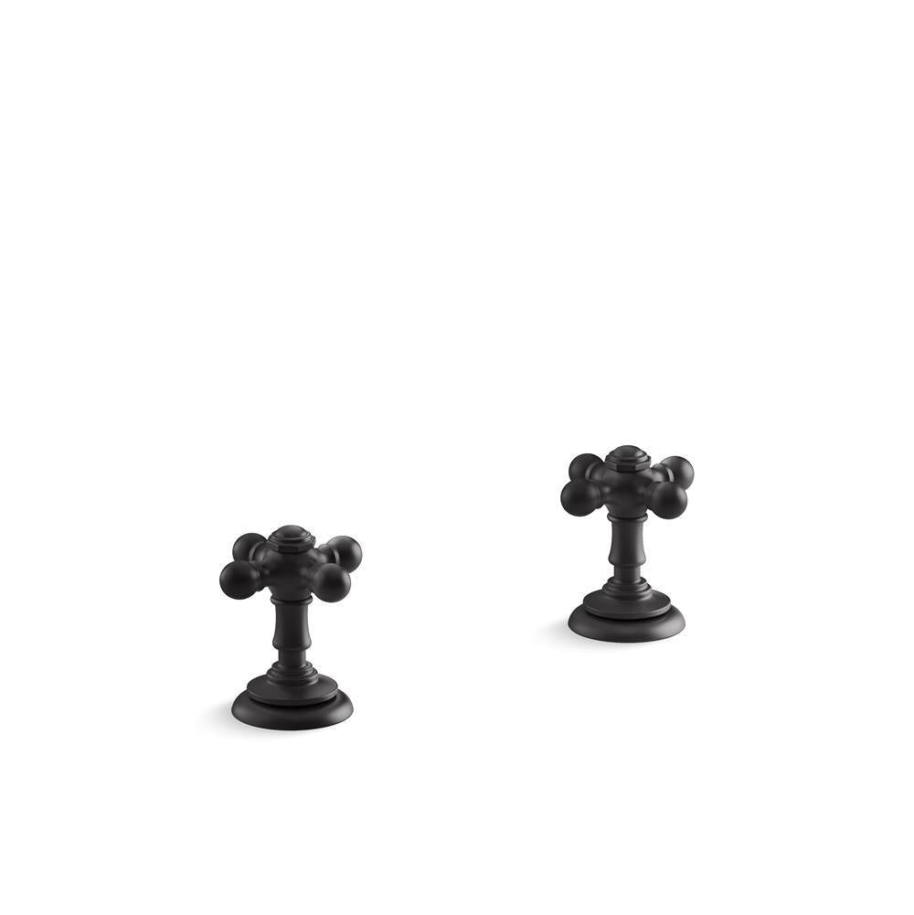 Kohler - Artifacts Cross bathroom sink faucet handles - Matte Black