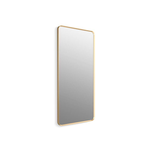 Kohler - Essential 28'' x 60'' rectangular framed mirror - Moderne Brushed Gold