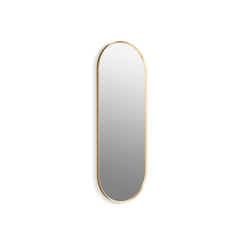 Kohler - Essential 22'' x 60'' capsule framed mirror - Moderne Brushed Gold