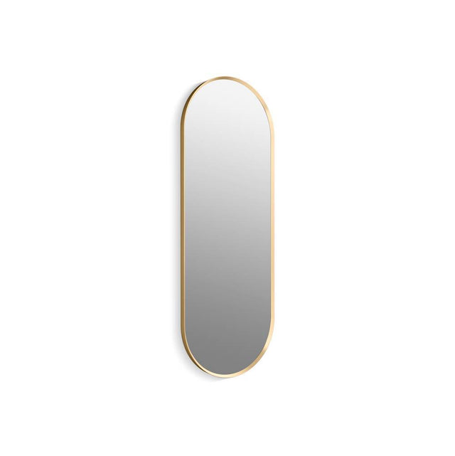 Kohler - Essential 22'' x 60'' capsule framed mirror - Moderne Brushed Gold