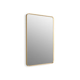 Kohler - Essential 30'' x 45'' rectangular framed mirror - Moderne Brushed Gold