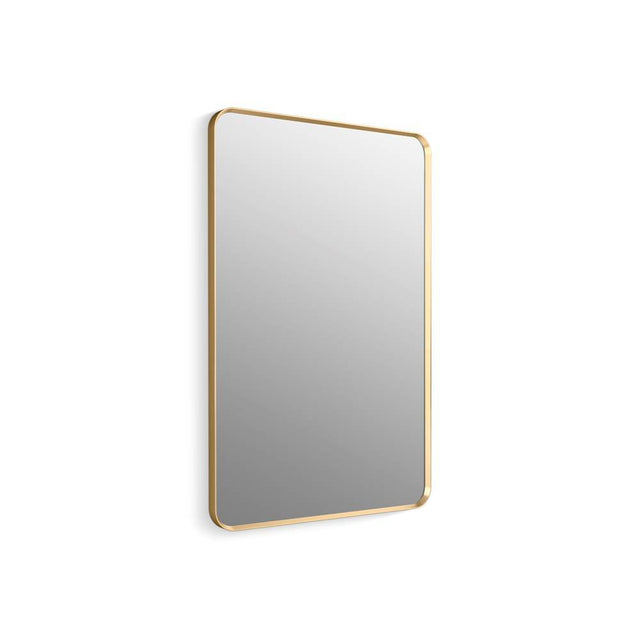 Kohler - Essential 30'' x 45'' rectangular framed mirror - Moderne Brushed Gold