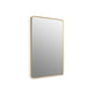 Kohler - Essential 30'' x 45'' rectangular framed mirror - Moderne Brushed Gold