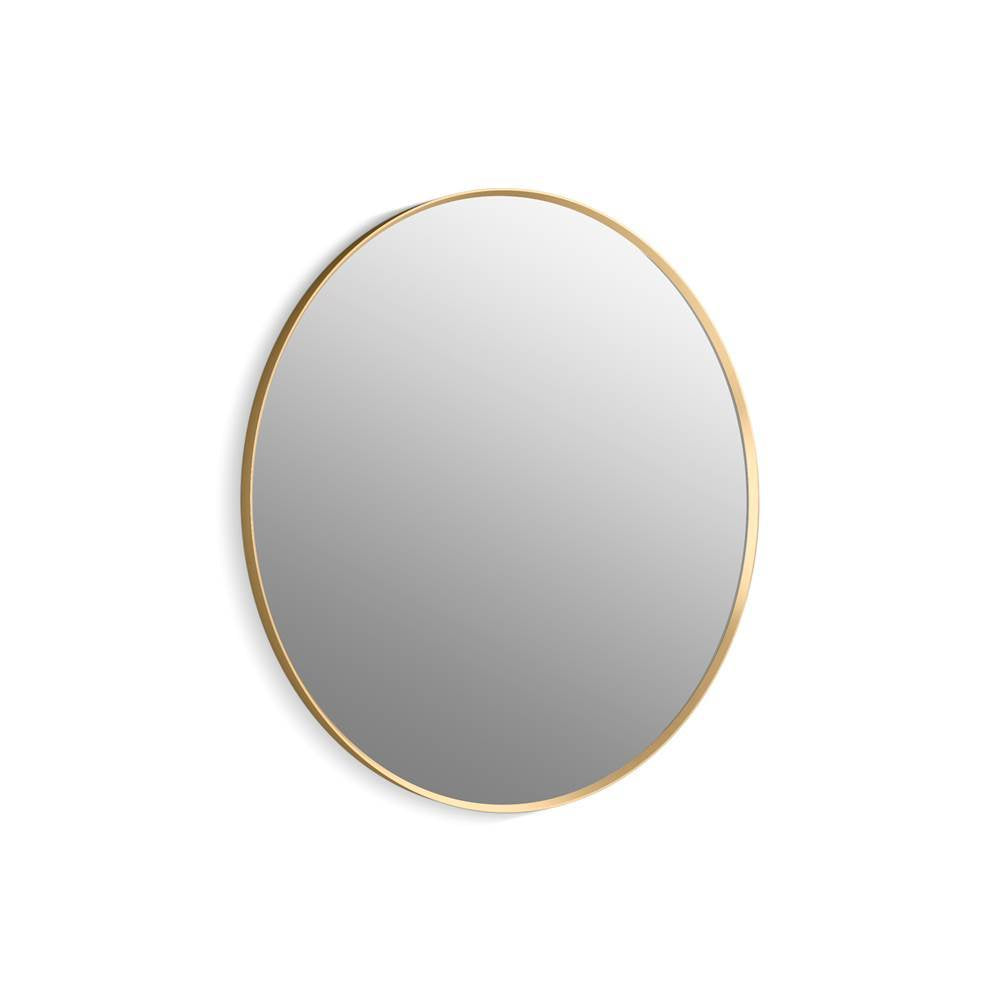 Kohler - Essential 42'' round framed mirror - Moderne Brushed Gold