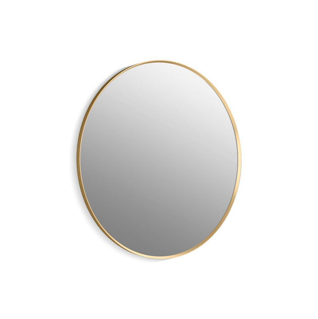 Kohler - Essential 42'' round framed mirror - Moderne Brushed Gold
