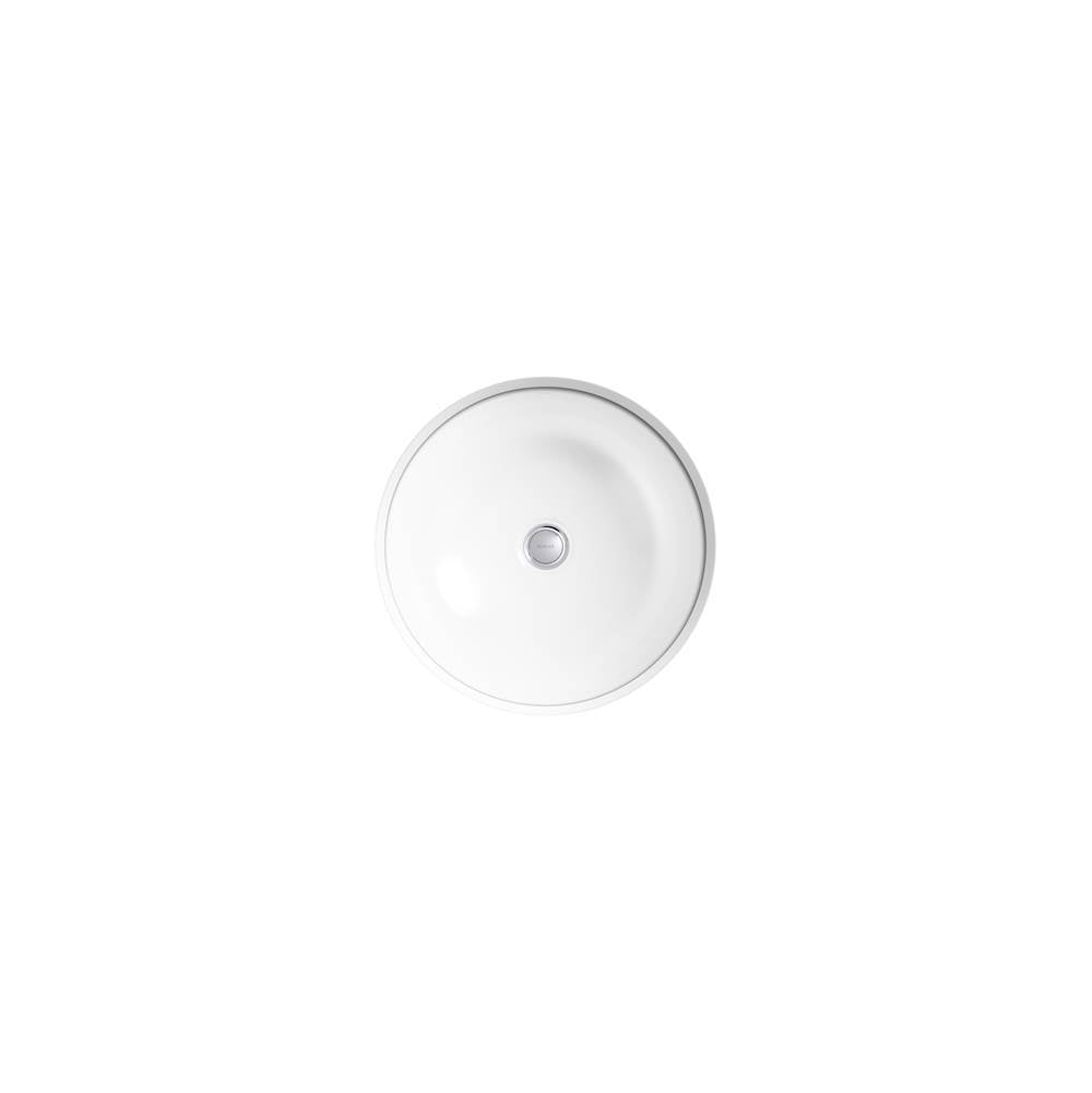 Kohler - Caxton 16-1/8'' round undermount bathroom sink, no overflow - White