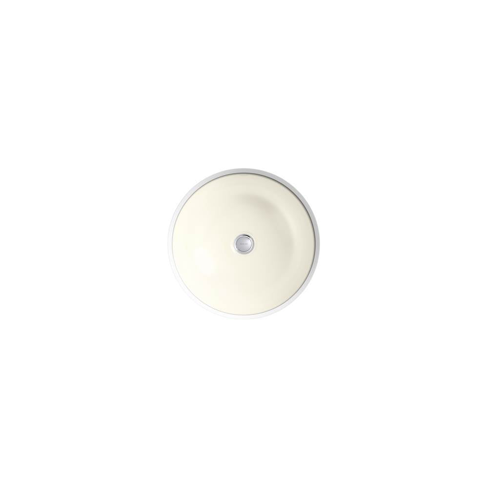 Kohler - Caxton 16-1/8'' round undermount bathroom sink, no overflow - Black