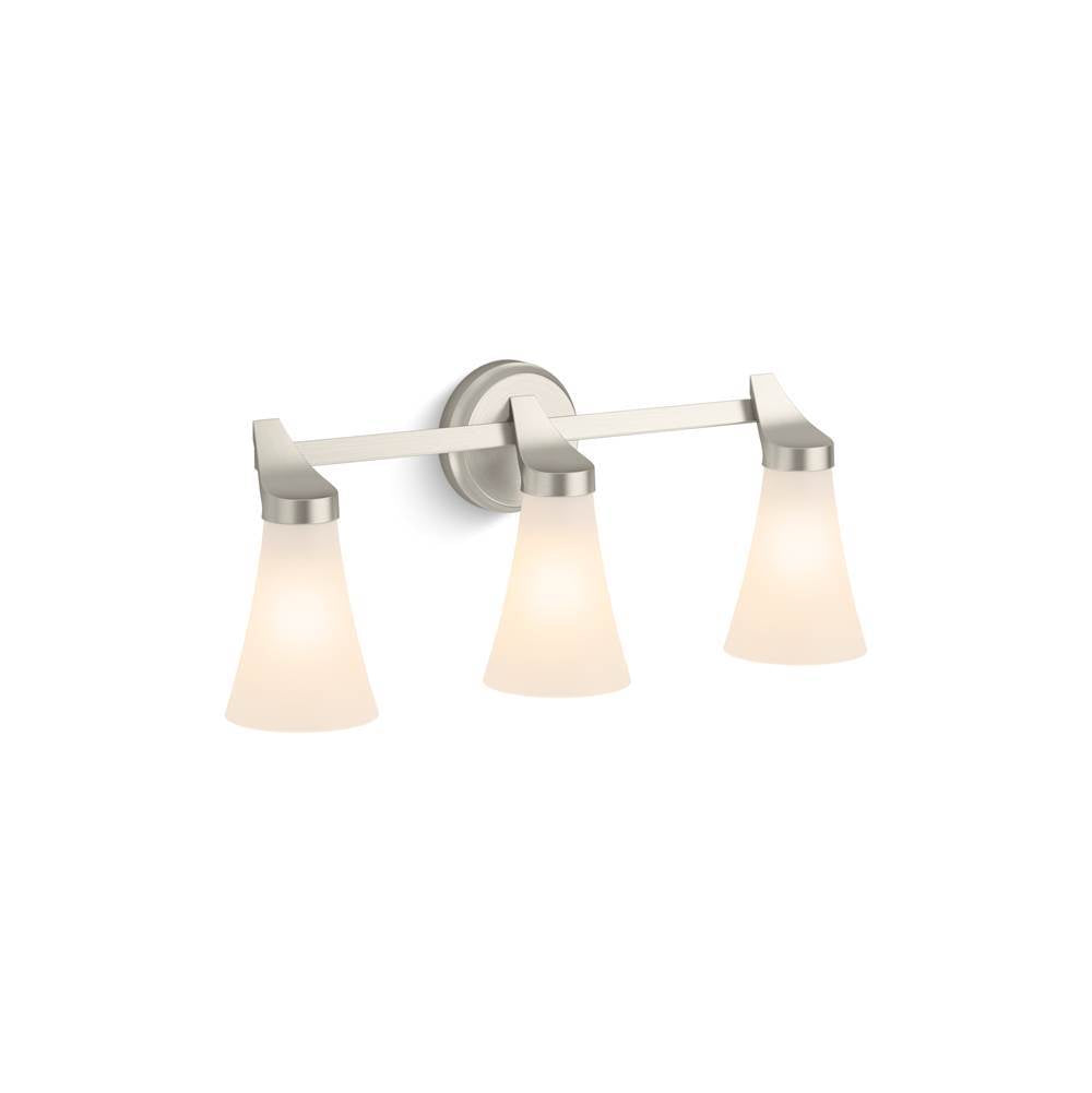 Kohler - SimpliceE Three-light sconce - Brushed Nickel