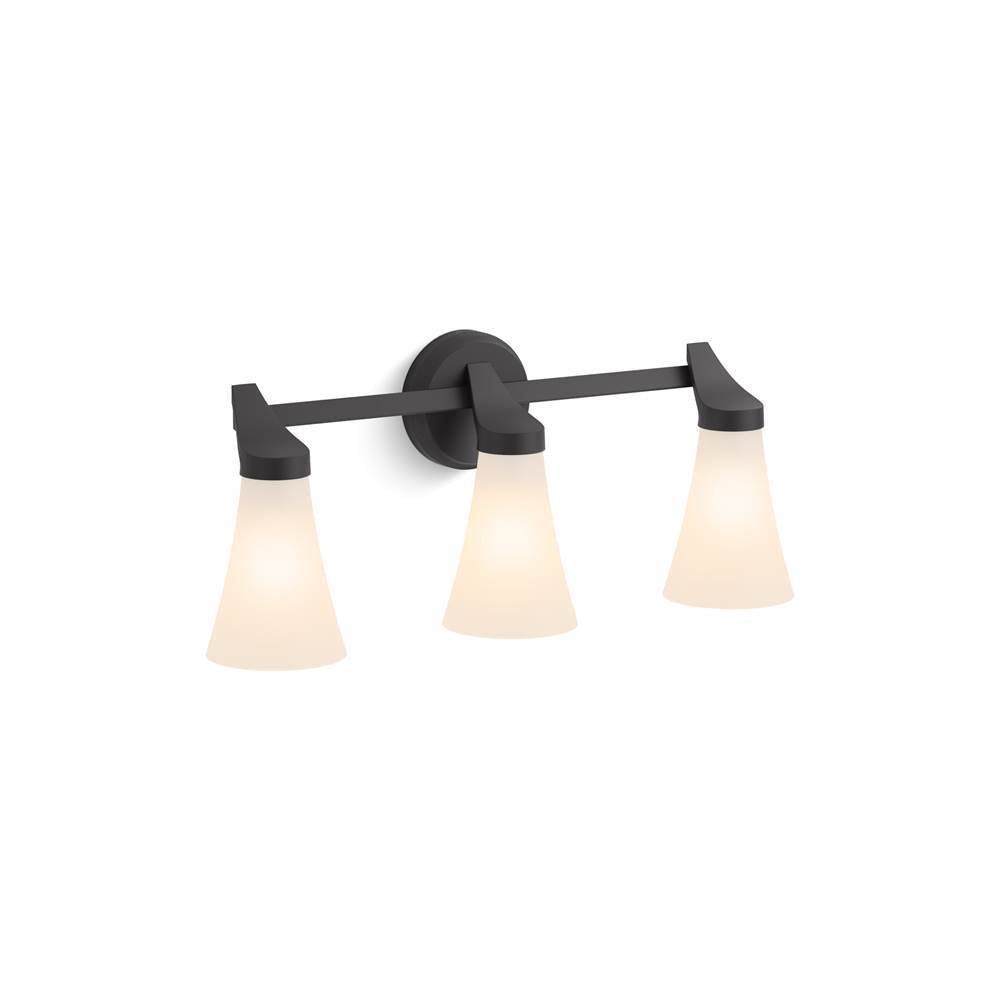 Kohler - SimpliceE Three-light sconce - Matte Black