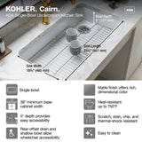 Cairn 33'' undermount single-bowl kitchen sink