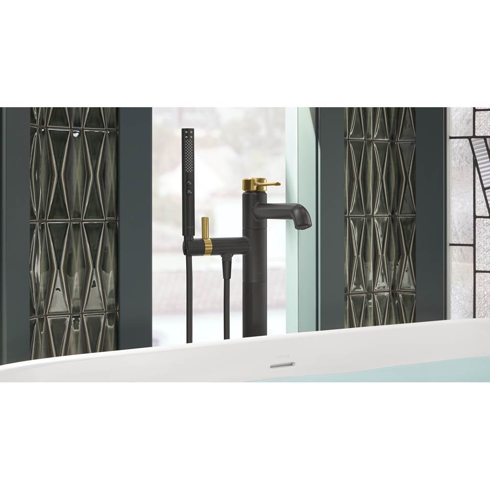 Occasion Floor-mount bath filler trim with handshower