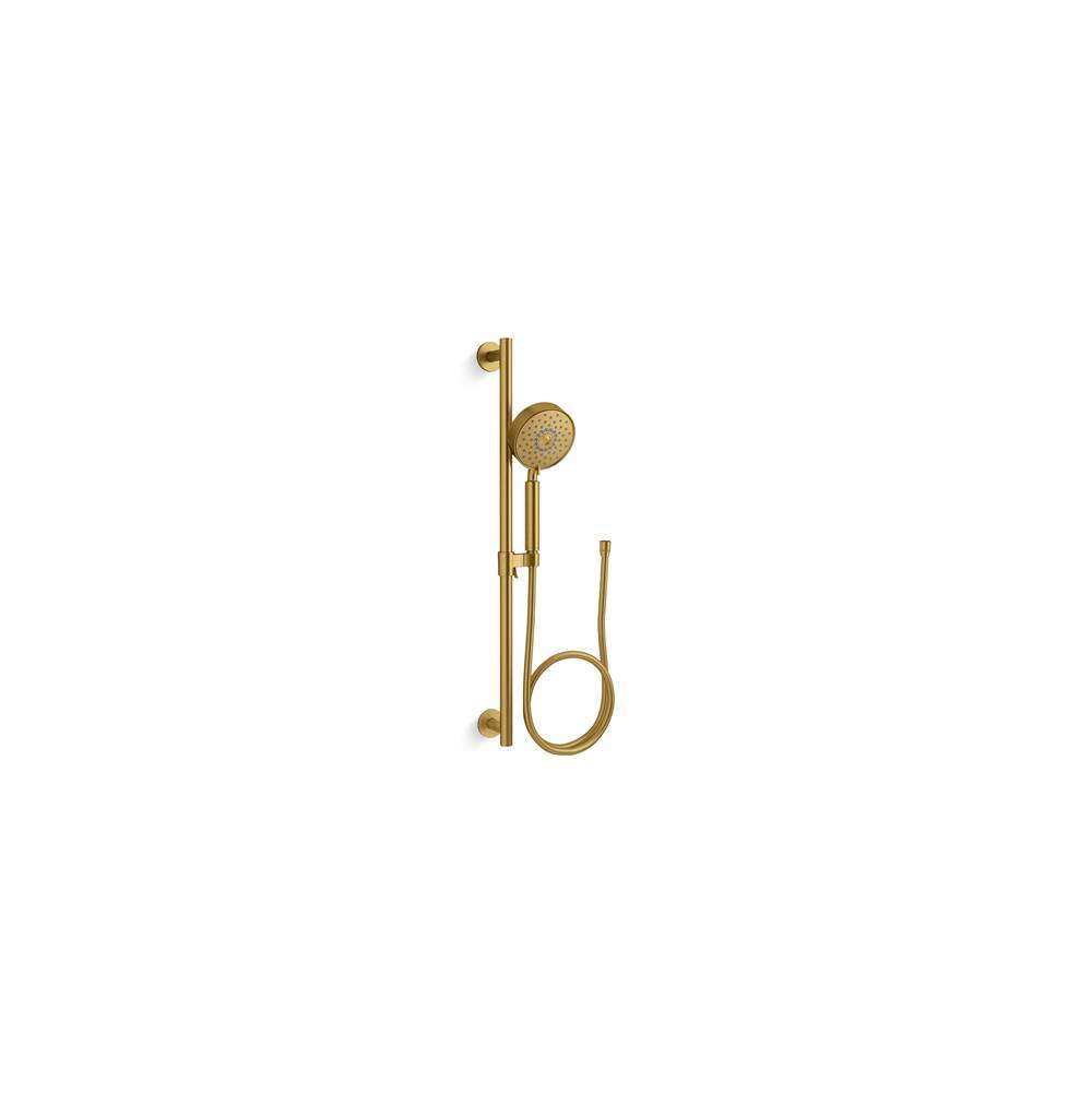 Kohler - Purist 30'' four-function handshower kit, 1.75 gpm - Vibrant Brushed Moderne Brass