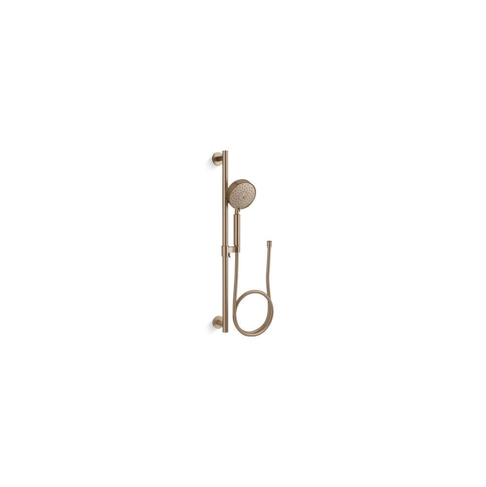 Kohler - Purist 30'' four-function handshower kit, 1.75 gpm - Vibrant Brushed Bronze