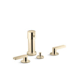 Kohler - Composed Widespread bidet faucet with lever handles - Vibrant French Gold