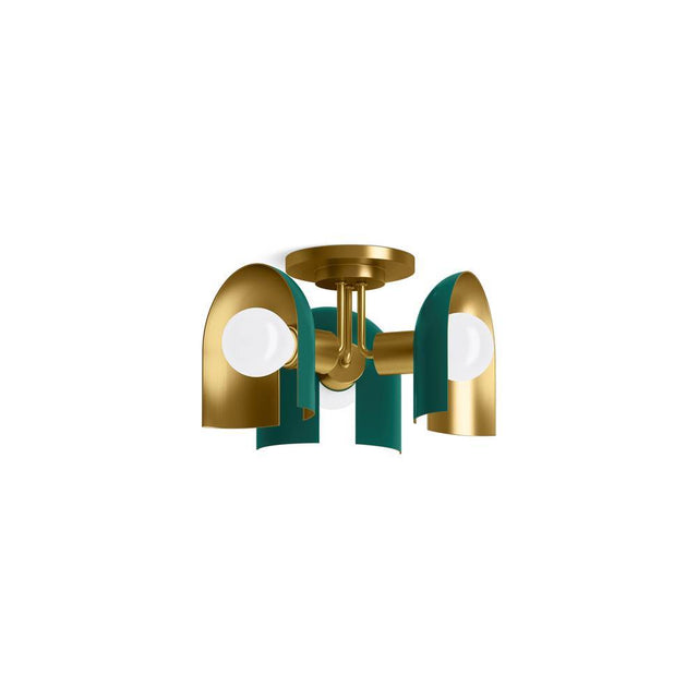 Kohler - Jabot 3-13/16'' flush-mount - Jade w/Brushed Moderne Brass Accents