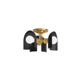 Kohler - Jabot 3-13/16'' flush-mount - Black with Brass Trim