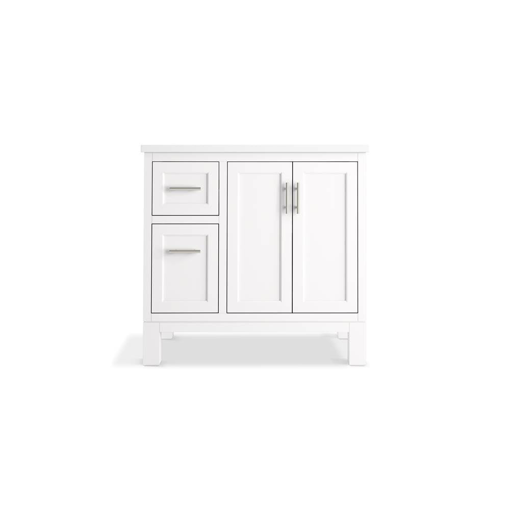 Quo 36'' bathroom vanity cabinet with sink and quartz top