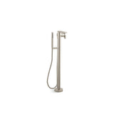Kohler - Composed Floor-mount bath filler trim with handshower - Vibrant Brushed Nickel