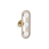 Kohler - Jabot Three-light sconce - Biscuit Satin with Brushed Moderne Brass