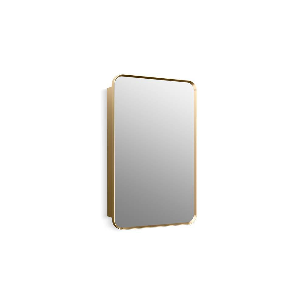 Kohler - Verdera 22'' x 34'' rectangular framed medicine cabinet - Moderne Brushed Gold