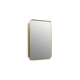 Kohler - Verdera 22'' x 34'' rectangular framed medicine cabinet - Moderne Brushed Gold