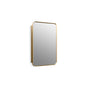 Kohler - Verdera 22'' x 34'' rectangular framed medicine cabinet - Moderne Brushed Gold