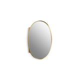 Kohler - Verdera 24'' x 34'' oval framed medicine cabinet - Moderne Brushed Gold