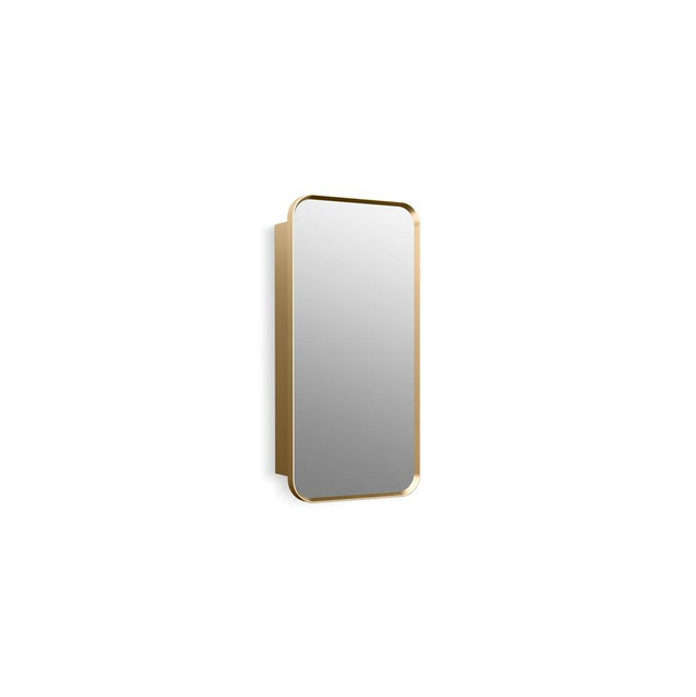 Kohler - Verdera 15'' x 30'' rectangular framed medicine cabinet - Moderne Brushed Gold