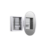 Verdera 24'' x 34'' oval framed medicine cabinet