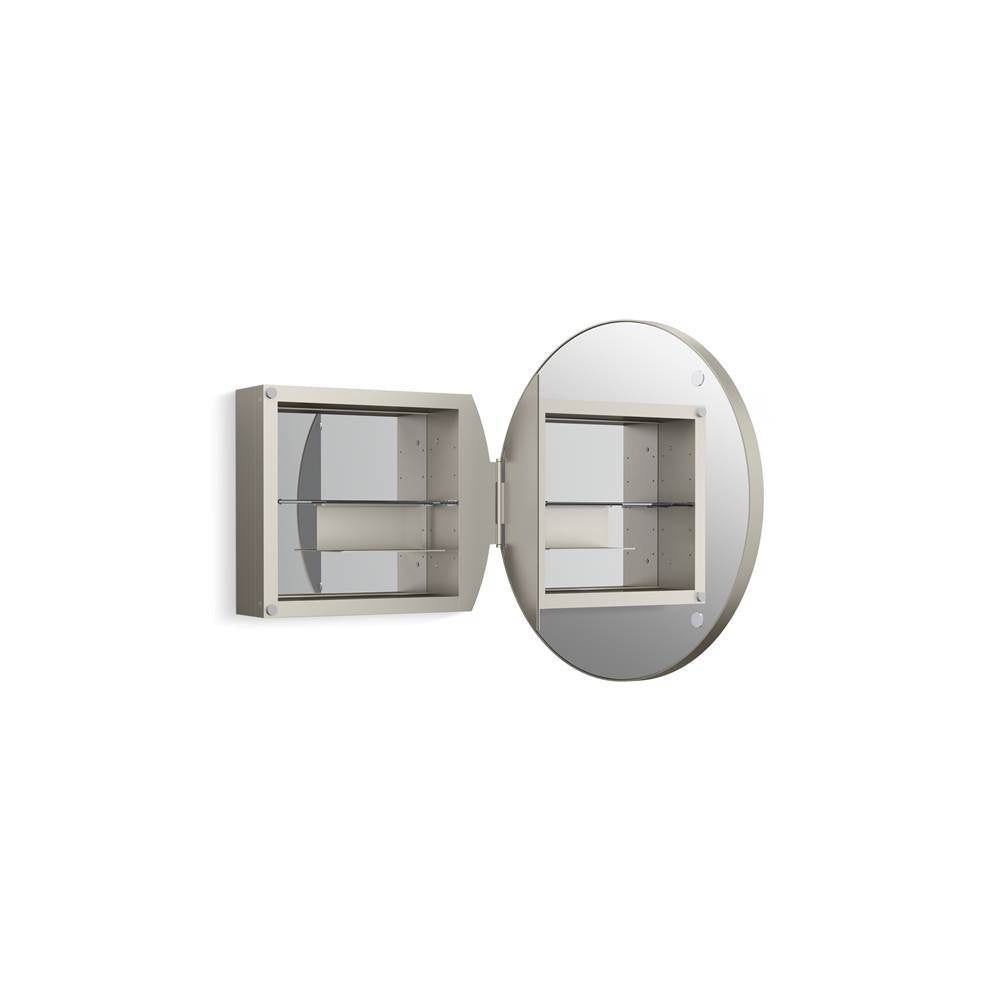 Kohler - Verdera 24'' round framed medicine cabinet - Brushed Nickel