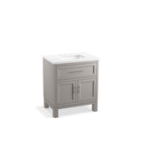 Kohler - Quo 30'' bathroom vanity cabinet with sink and quartz top - Mohair Grey