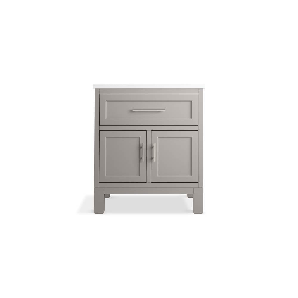 Quo 30'' bathroom vanity cabinet with sink and quartz top