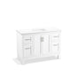 Kohler - Quo 48'' bathroom vanity cabinet with sink and quartz top - White