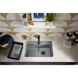 Cairn 27-1/2'' undermount single-bowl utility sink