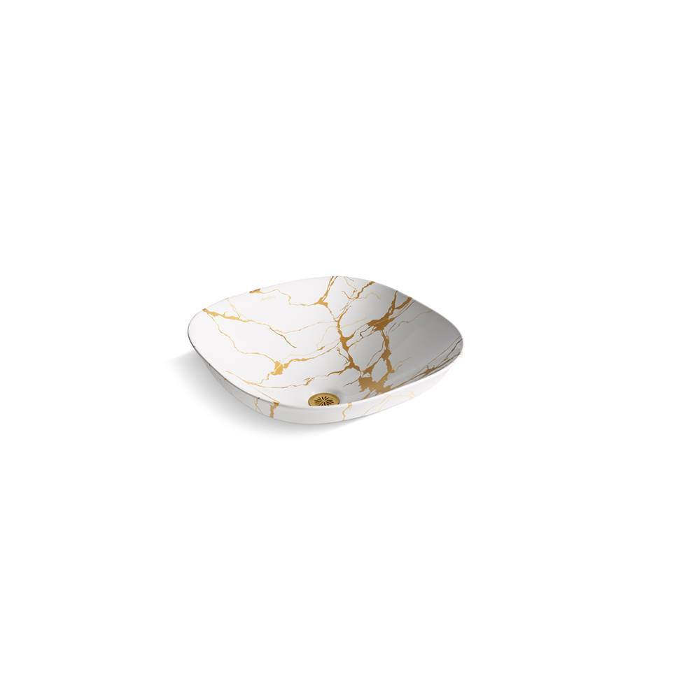 Kohler - Aureus 16-3/4'' square vessel bathroom sink, no overflow - White