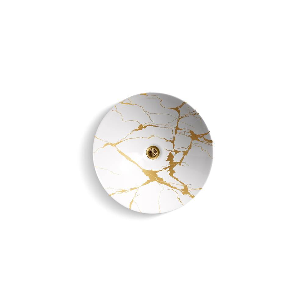 Aureus 16-3/4'' round vessel bathroom sink, no overflow