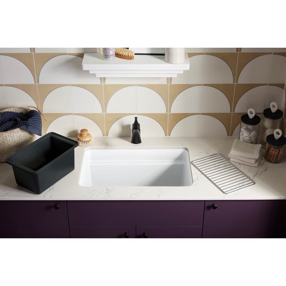 Cairn 27-1/2'' undermount single-bowl utility sink