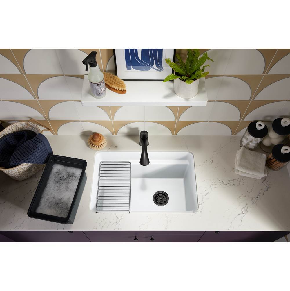 Cairn 27-1/2'' undermount single-bowl utility sink