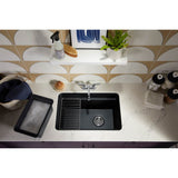 Cairn 27-1/2'' undermount single-bowl utility sink