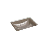 Yepsen 20'' rectangular undermount bathroom sink, no overflow