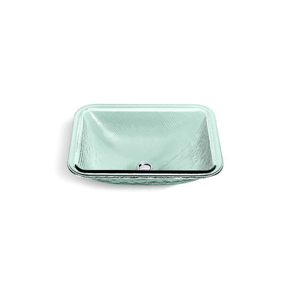 Kohler - Yepsen 20'' rectangular undermount bathroom sink, no overflow - Translucent Dew